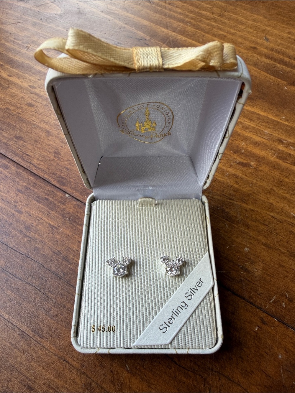 Disney Parks Mickey Mouse Sterling Silver Earrings